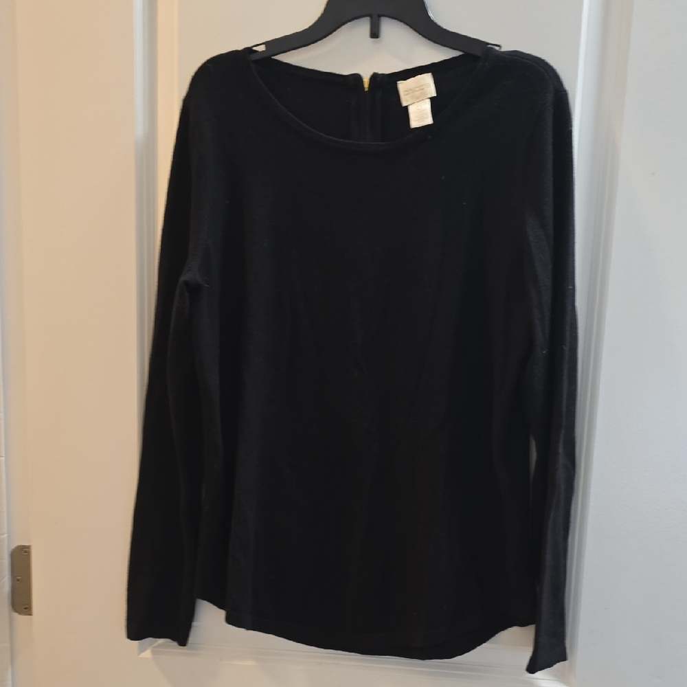 Chico's Classic Black Long Sleeve Top